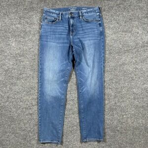 Banana Republic Travel Jeans Mens Size 34x32 Blue Denim Athletic Fit Mid Rise